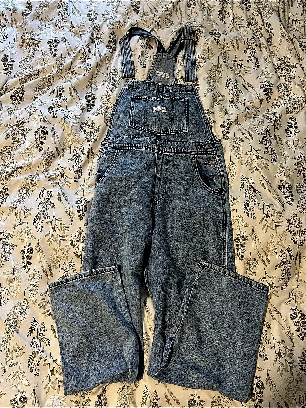 Levi's Premium Denim Wide Leg Overalls